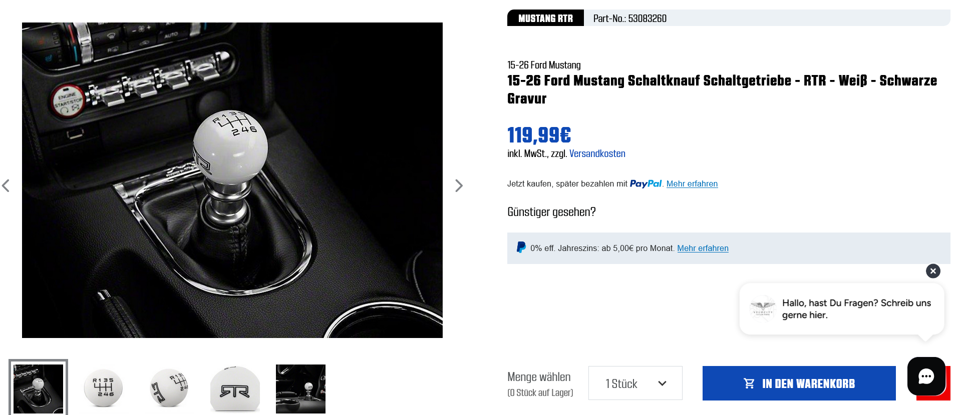 Screenshot 2025-11-20 at 12-58-25 15-26 Ford Mustang Schaltknauf Schaltgetriebe - RTR - Weiß - Schwarze Gravur kaufen Velocity - US Car Parts.png