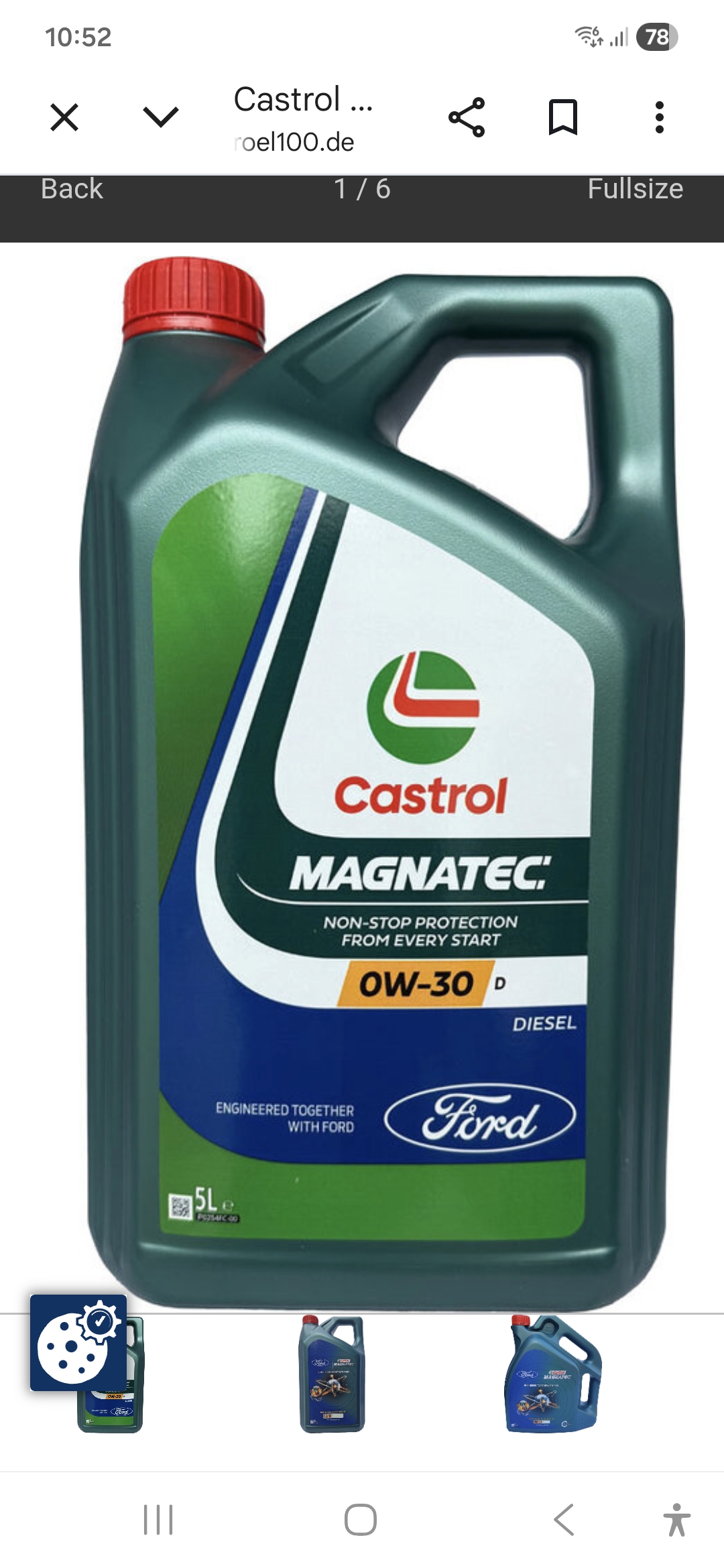 Castrol D 0W-30 Magnatec - WSS-M2C950-A<br />Ford WSS-M2C950-A